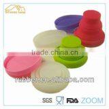 Foldable& Collapsible&reusable Silicone Travel Cup With Lid thumbnail-1