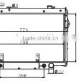 Full alloy Aluminum radiator for Land CRUISER '93-98 16400-66040