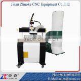 High Quality 4 Axis Metal CNC Router Machine ZK-6090 600*900MM With Dust Collector To Keep Clean