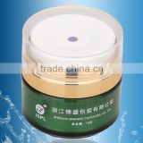 Round airless plastic acrylic jars for personal care