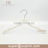 HRW-661IW hot sale white ashtree wood clothes hanger for coats