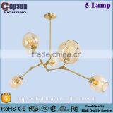 2016 New Desingn and Hot Sale Colored Zinc Alloy Lights for Glass Ceiling Lamp Modern