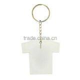 Sublimation T-shirt Shape Keychain,printable Polymer Keychain,customed Keychain Gift