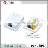 LY-SB40 Good Price 1 Port CAT6 RJ45 FTP Surface Mount Box