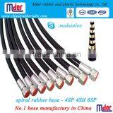 China Manufacture DIN EN856 Steel Six Wire Spiral Nitrile Rubber Hydraulic Hose 6SP thumbnail-1