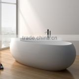 Portable Freestanding Solid Surface Bathtub,Italia classic design resin stone round bathtub for bathroom furniture