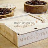 Slide Top Wooden Boxes Unfinished Box Small Wooden Storage Box