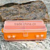 14 * 8.3 * 4.1cm Double Sided Transparent Visible Plastic Fishing Lure Hook Tackle Box 9 Compartments thumbnail-1