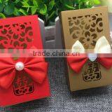 High quality wedding party favor boxes gold wedding favour boxes