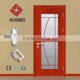 Commercial Design Interior Veneer Wood Frosted Glass Doors for Toilet(BL-316) thumbnail-1