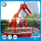 Outdoor playground equipment top spin ride fairground amusement park attraction space travel thrill ride