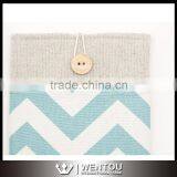 Personalized Button Closure Chevron Pad Case thumbnail-5
