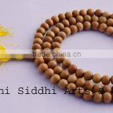 Unique Sandalwood Japa Mala Bead/mysore Sandalwood Carving/rosary Beads Making thumbnail-4