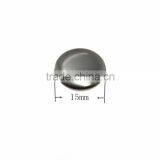 15mm Black Smooth Metal Button For Jean Clothing thumbnail-2