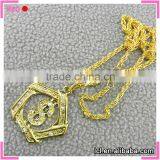 Fancy Long Chain Necklace Women, Imitation Gold Crown Pendant Necklace thumbnail-3