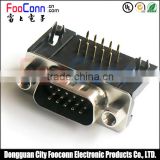 3 rows 15pin d-sub male connector for pcb mount