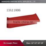 Porcelain Rectangular Plates,hotel Porcelain Dinner Plates,charger Plates With Line