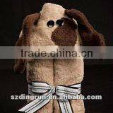 Environmental Printed Velor Animal Kids Beach Towel Hood thumbnail-1