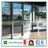 Shopfront Door, Sliding Aluminum Frame, Temper Clear Glass 10mm thumbnail-1