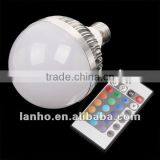 E27 10W 85-265V Multi-Color RGB LED Spotlight Lamp Bulb With Remote Control