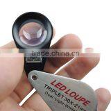 Mini 30X Jeweler Loupe Magnifier + LED & UV Light 21mm Lens Jewel Identifier Tool thumbnail-6