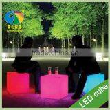 RGB Color Changing LED Cube Chairs Light Cube Seat thumbnail-4