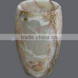 Morden Luxury BACKLIT ONYX PEDESTALS SINKS thumbnail-6