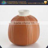 Hot Selling Fashionable Home Decor Brown Ceramic Vase thumbnail-1