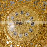 European Copper Grandfather Floor Clock, Metal Pendulum Chiming Clock, Home Decoration Art Clock thumbnail-5