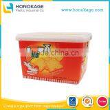 2.5L Rectangular IML Plastic Cookie Box With Printing,Cheap Biscuit Container Packaging Suppliers, Food Grade Big Containers Wit thumbnail-1