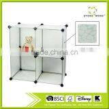 Store More Stackable White Home Decor PP Storage Organizer With Four Cubes thumbnail-1