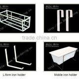 White Rectangular Garden Plastic Pots for Balcony Decoration thumbnail-3