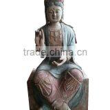 Hand Carved Wooden Buddha Carving thumbnail-1