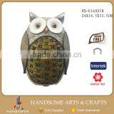 9 Inch Outdoor Resin Home and Garden Ornament Owl Figurines Lively Animal Statue thumbnail-2