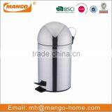 Round Stainless Steel Rubbish Bin thumbnail-5
