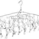 201 Stainless Steel Folding Drying Cloth Hanger-48 Hangers thumbnail-2