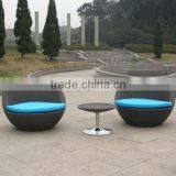 Rattan Coffee Table and Chairs for Patio, Yard, Coffee Shop thumbnail-6