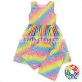 Fashion New Shiny Polka Dots Dress Set Boutique Outfits With Pants Girl's Clothes thumbnail-4