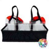 Girls 3Pcs Swimsuit Cute Bow-Knot Top And Polka Dots Hat Bikini Swimwear thumbnail-5