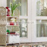 Wood Plastic Plate 4 Tier Modern Storage Organization Rack and Display Rack thumbnail-3