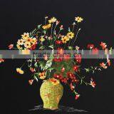 Embroidery Flower Paintings From Vietnam, Rose Wall Paintings, Handmade in Vietnam thumbnail-2
