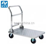 Airport Platform Trolley, cheap stainless steel folding Heavy Duty Platform Hand Truck