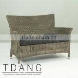 Manning Wicker Sofa - Rattan Patio Furniture Garden Bench. thumbnail-1