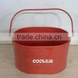 Galvanized 6 Pack Beer Cold Tub With Stainless Steel Lip thumbnail-3