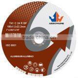 7"(180x1.2x22.2mm)Ultra-thin Flat Resin Bonded Reinforced Cutting Wheel For Aluminium thumbnail-1