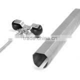 Industrial American Style Sliding Barn Door Steel Hardware Track Rail Roller Wheel thumbnail-2