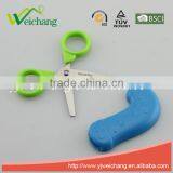 WCSC213 Premium Novelty Wholesale Soft Handle Colorful School Children Plastic Scissors With Funny Cover New Handle Design thumbnail-3