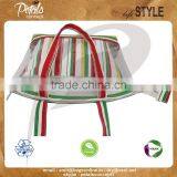 Printed See Through PVC/12 oz Canvas Bag With Pouch thumbnail-6