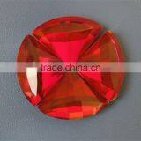 Light Siam Glass Flat Back Sew on Crystal Stone for Jewelry Making;garment Accessories