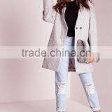 2016 New Style Girls Grey Wool Cocoon Coats Elegant Design thumbnail-1